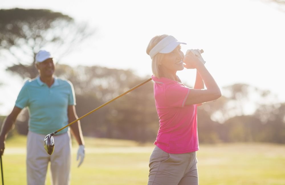 Couple Playing Golf
