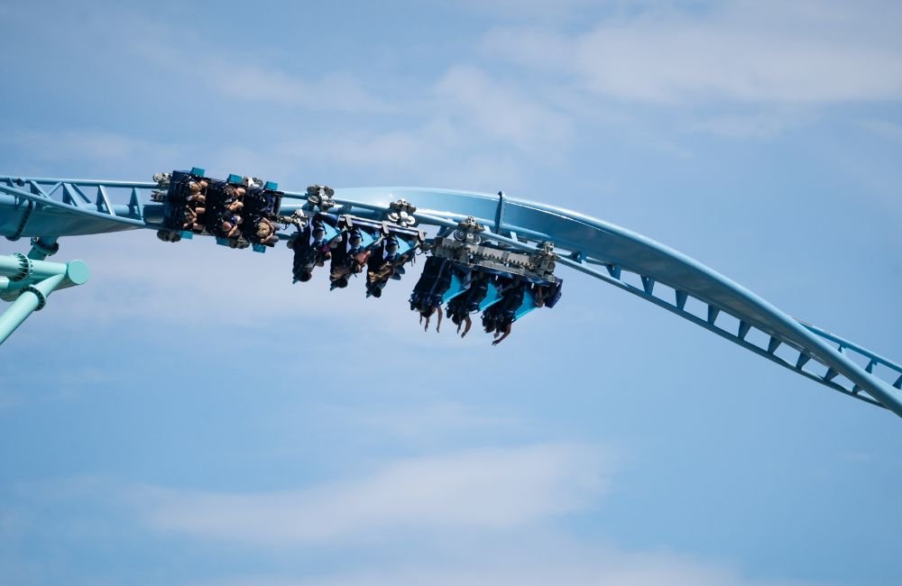 Roller Coaster Blue Tornado at Gardaland