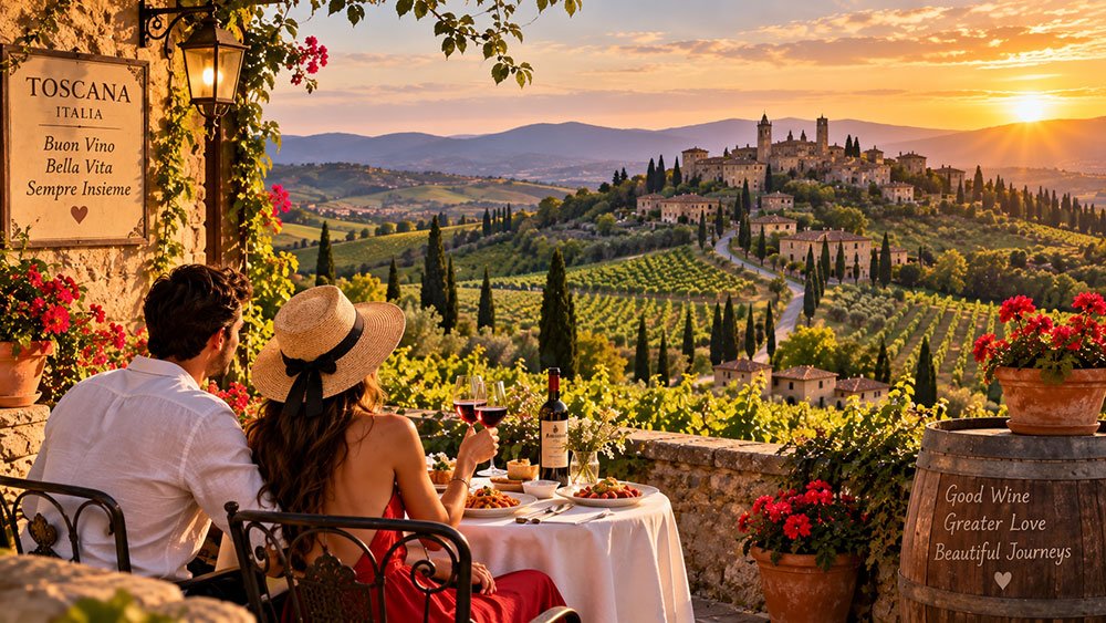 Tuscan Sunset Toast for Two