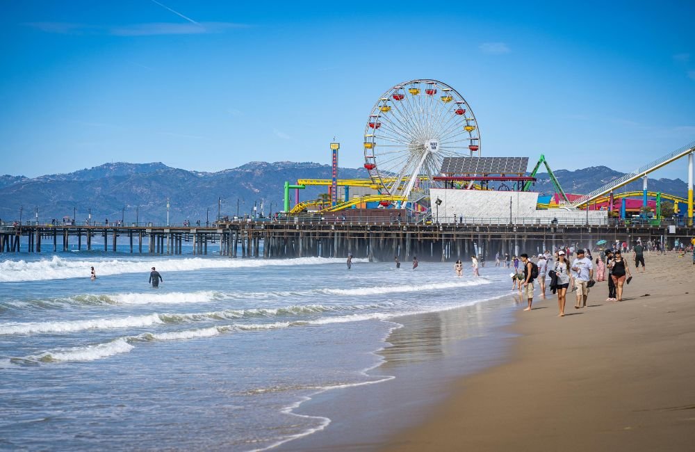 Santa Monica and Los Angeles Beaches