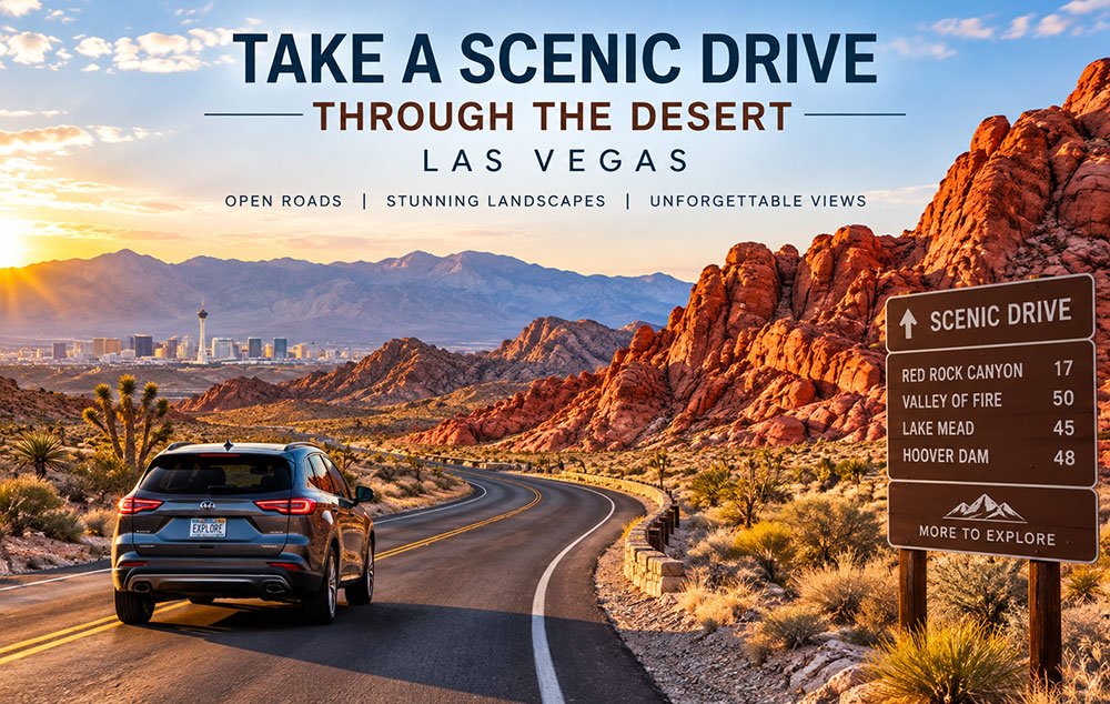 Scenic Drive Through the Desert Las Vegas
