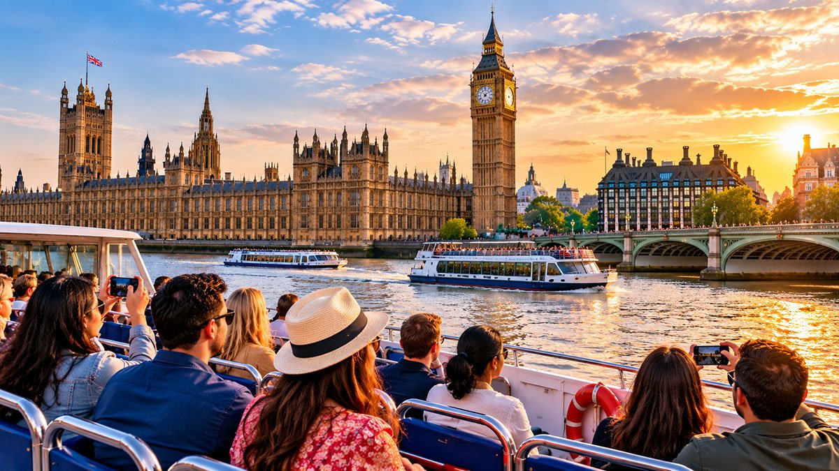 sightseeing on the water in London