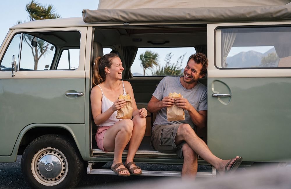 Campervan Holiday Checklist Couple trip