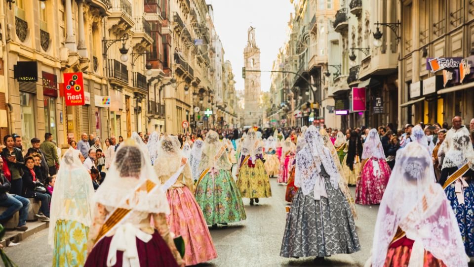 Las Fallas in Valencia