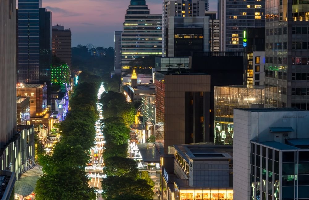 Christmas Lights Along Orchard Road